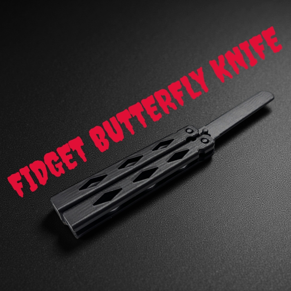 Fidget Butterfly Knife! Plastic!